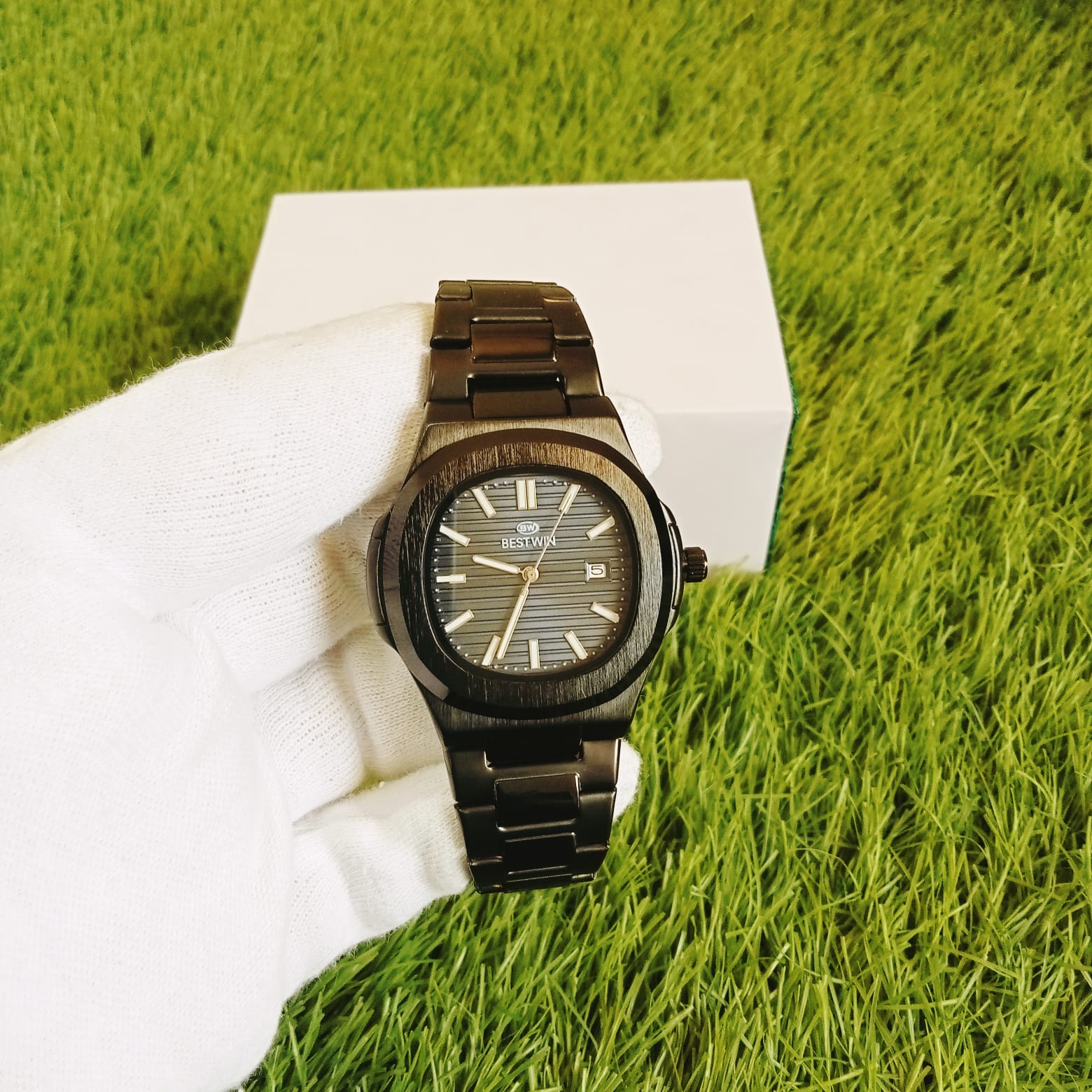 Bestwin Black Stainless Steel Men’s Watch