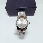 Rolex Date just White Dial watch.