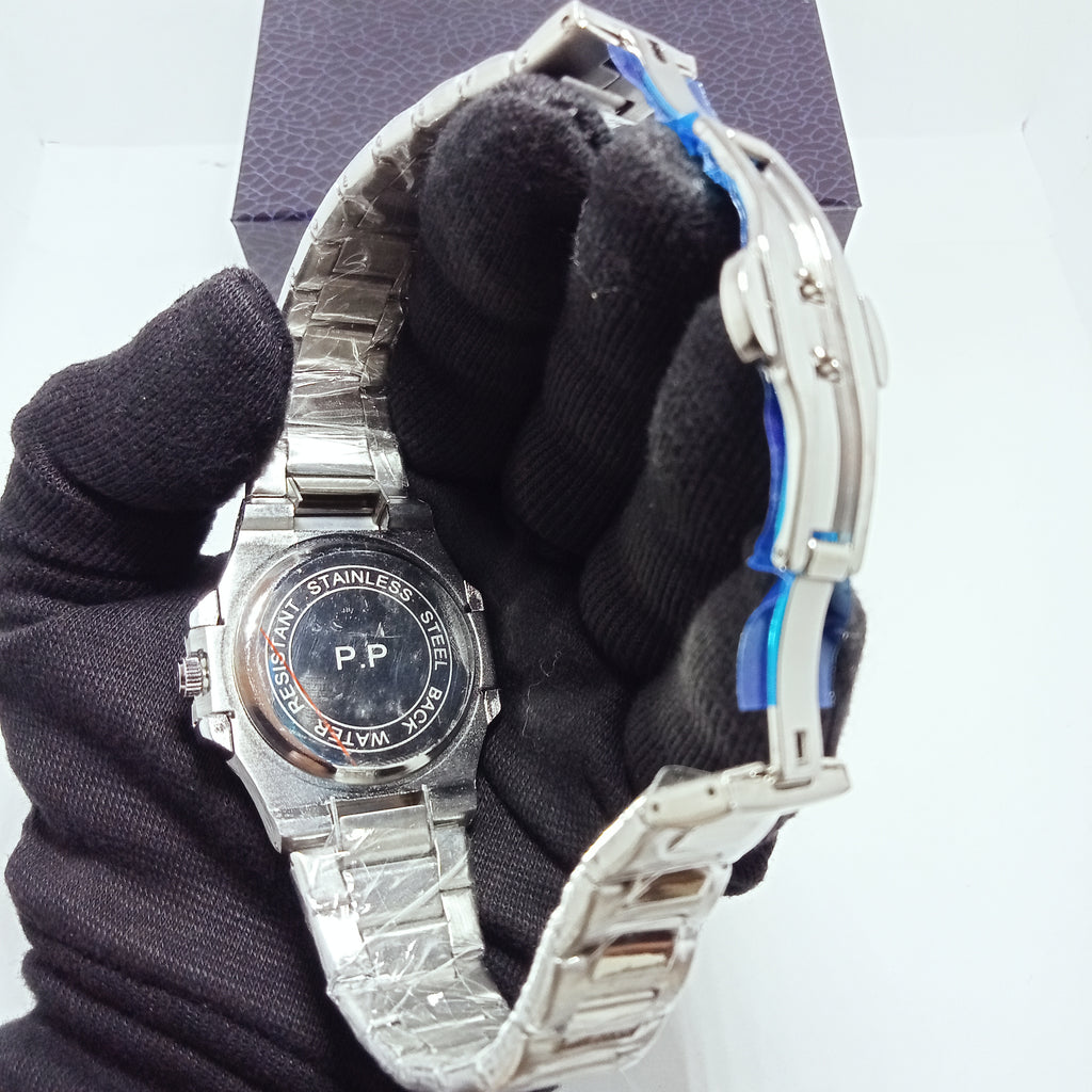 Patek Philippe Elegant Silver – White Dial Watch.