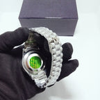 Rolex Date just White Dial watch.