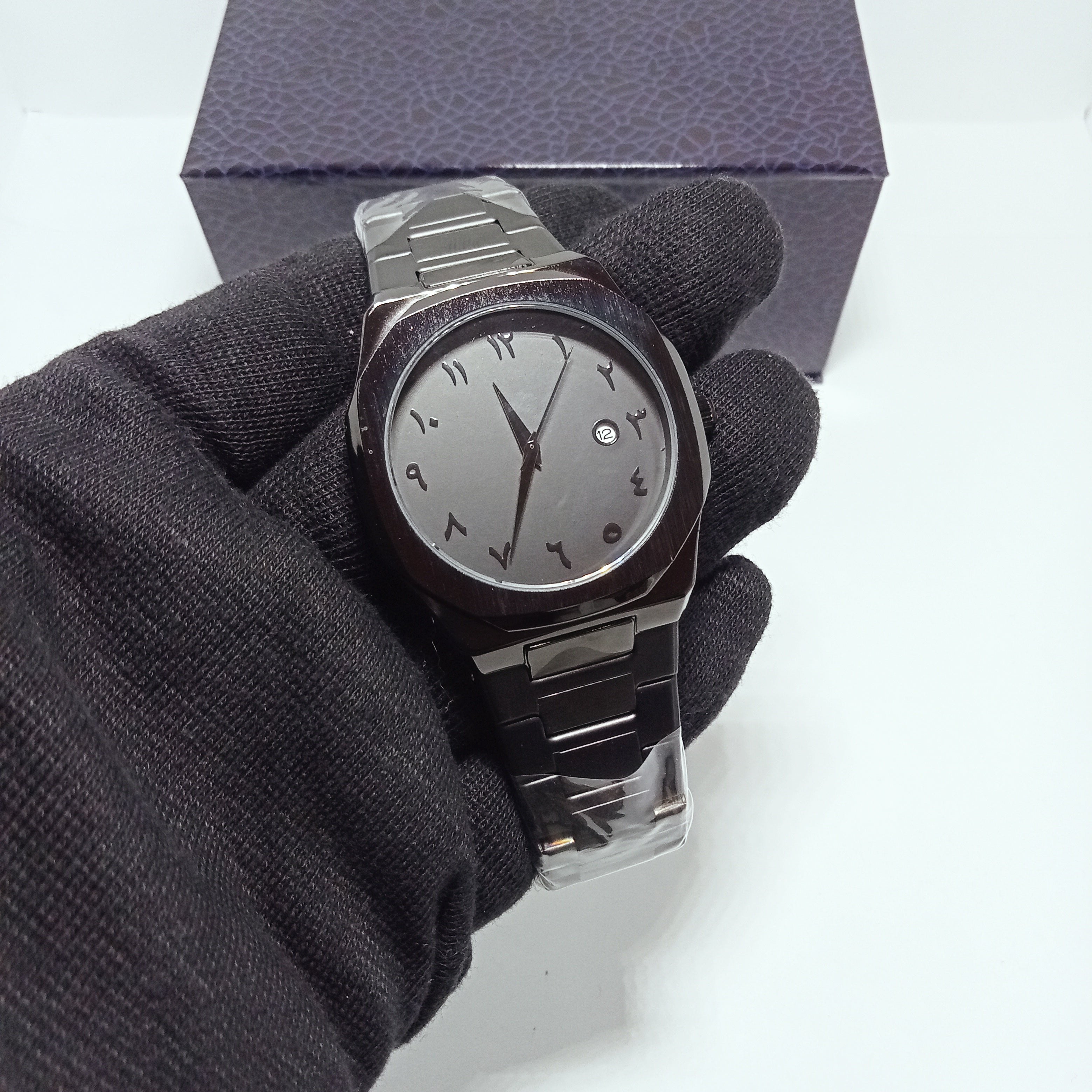 Black Aura Arabic Watch.