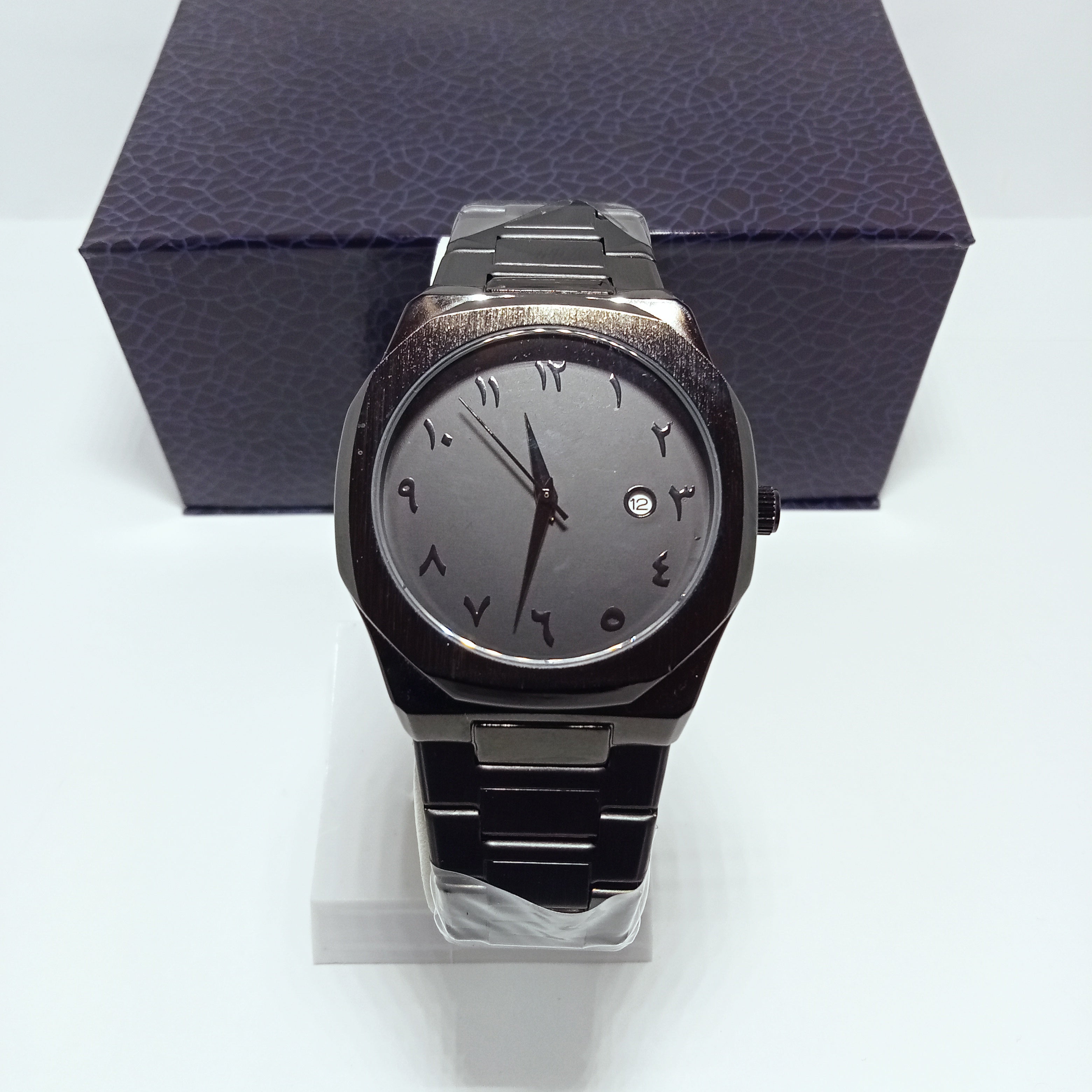 Black Aura Arabic Watch.