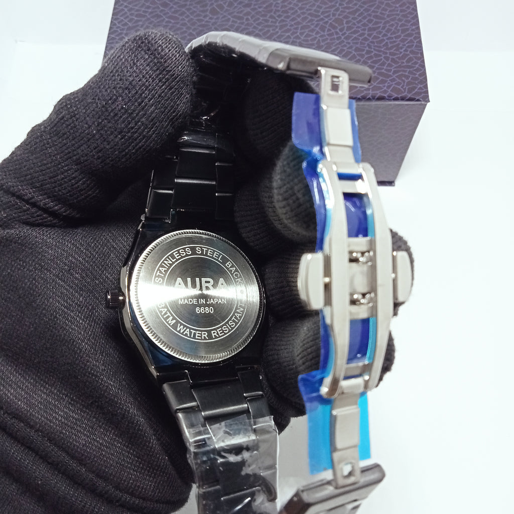 Black Aura Arabic Watch.