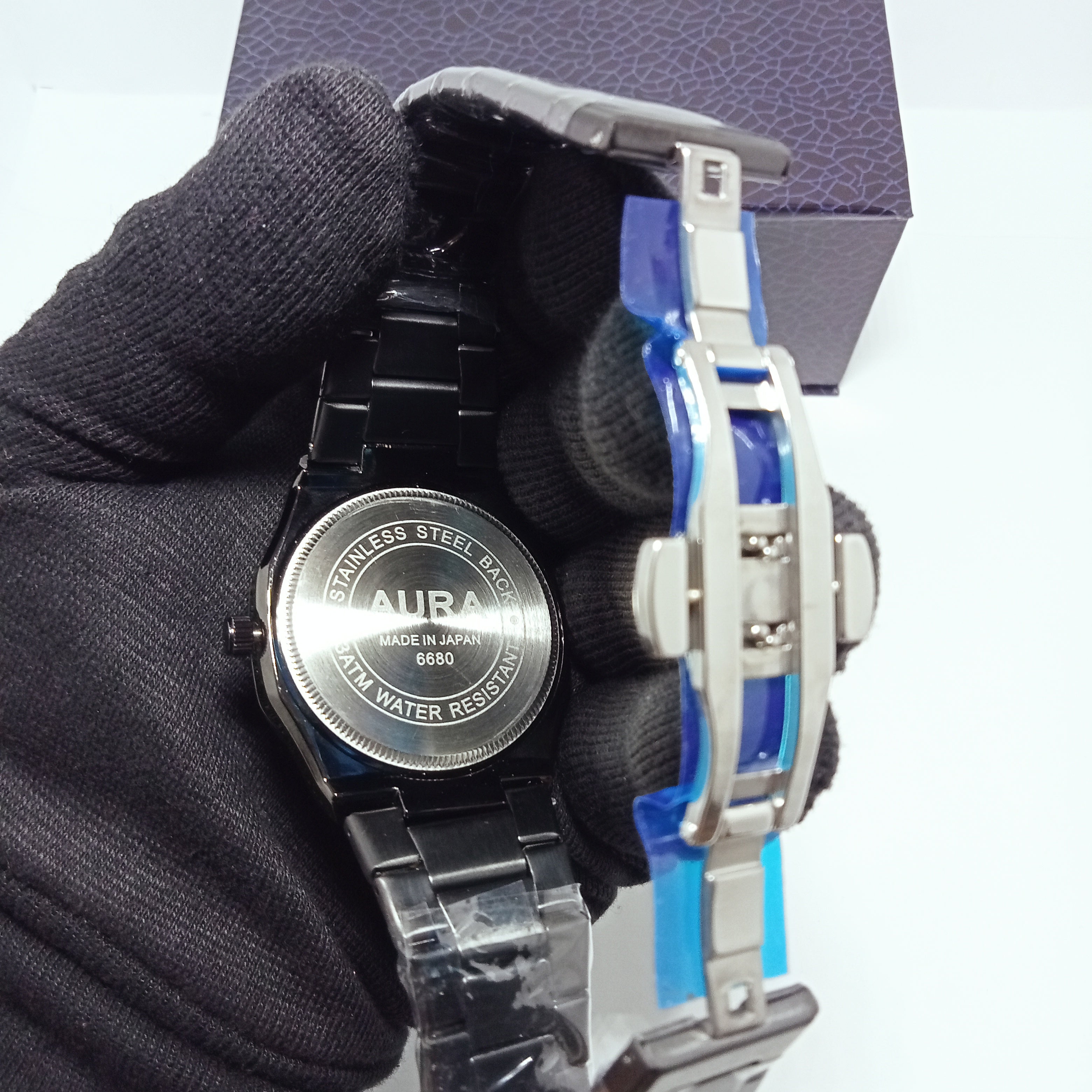 Black Aura Arabic Watch.